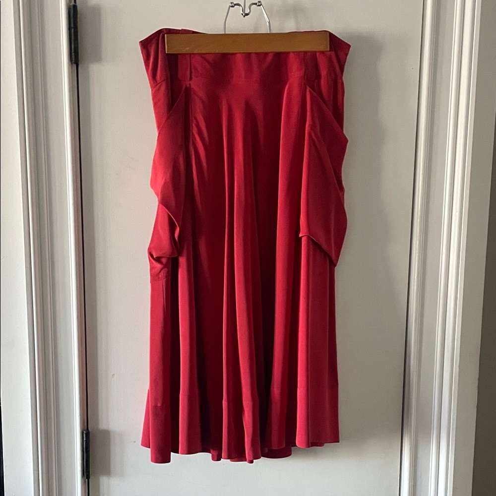 Elegant Red Women's Skirt